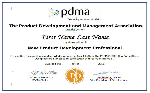 NPDP产品经理证书